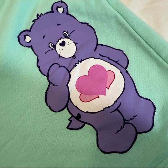 Care Bears Mint and Purple Dolphin Athletic Shorts with Drawstring Waistband XL - Picture 9 of 9